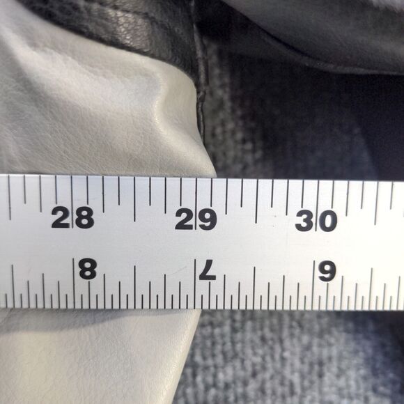 Steve & Barry's Men's Full Zip PVC Leather Varsity Jacket Black Gray XXL Baller - Picture 16 of 16